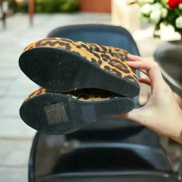 072 Bella Marie | NWOT Black Brown Leopard Print Shoes - Bold & Elegant (Size 6) - Picture 7 of 10